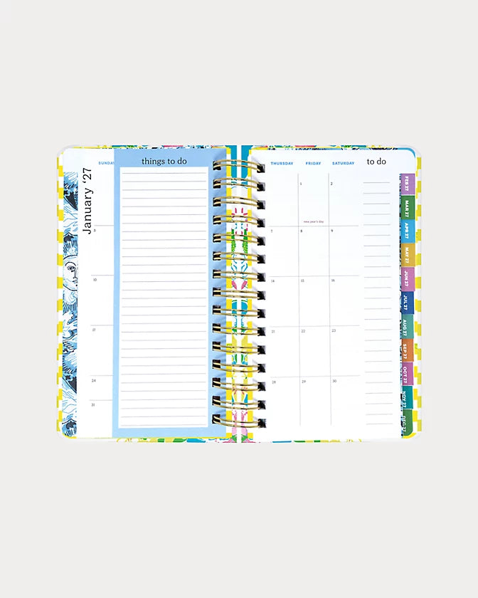 Medium 17 Month Agenda, Lovely Lilly