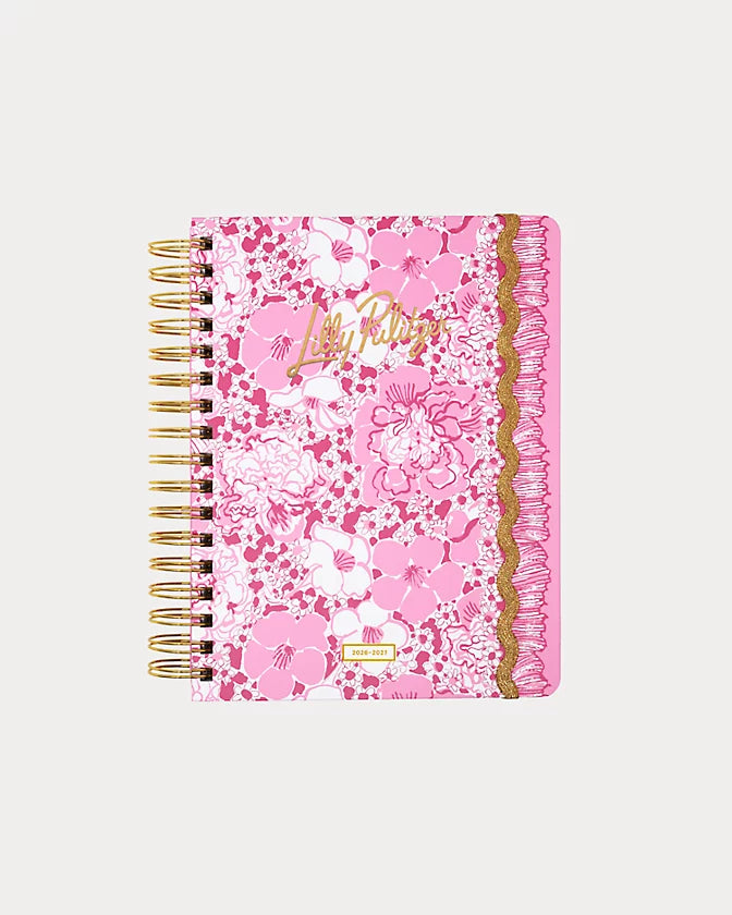 Large 17 Month Agenda, Conch Shell Pink Burst Of Joy
