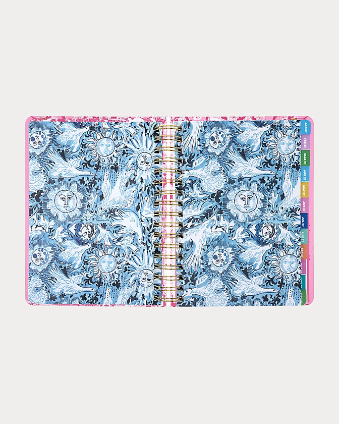 Large 17 Month Agenda, Conch Shell Pink Burst Of Joy