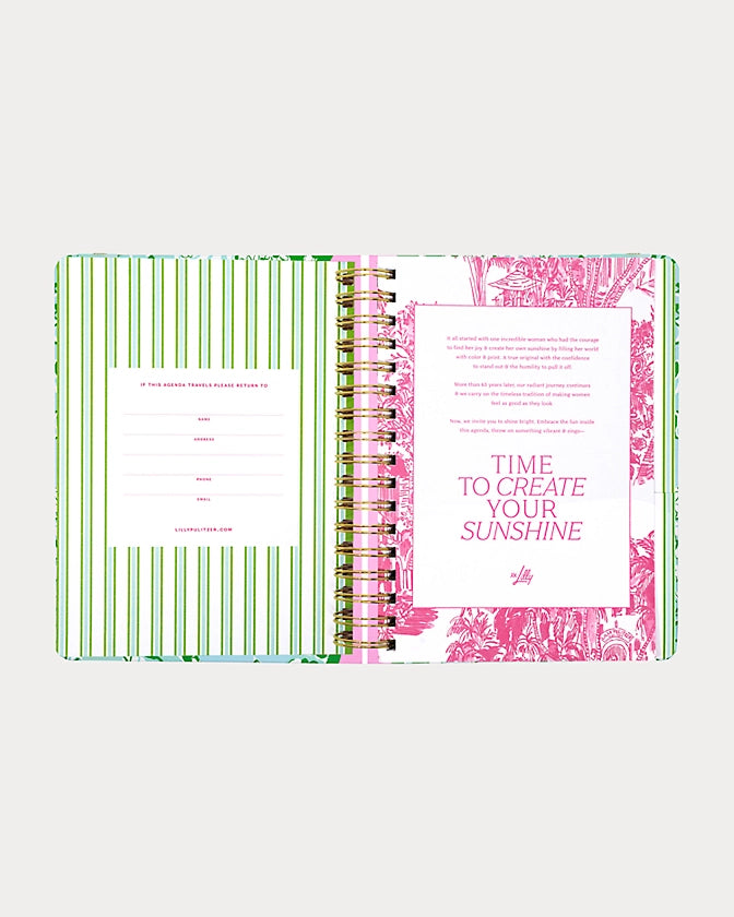 Large 17 Month Agenda, Mint Condition Burst Of Joy