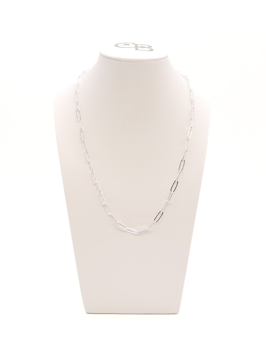 Silver Ashley Necklace: 16"