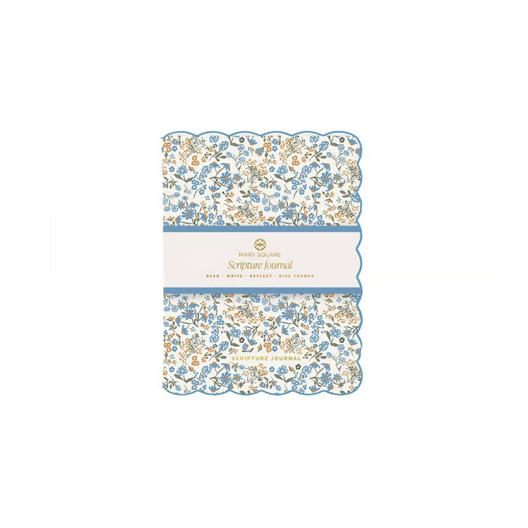 Journal Scripture Petal Charm-Blue