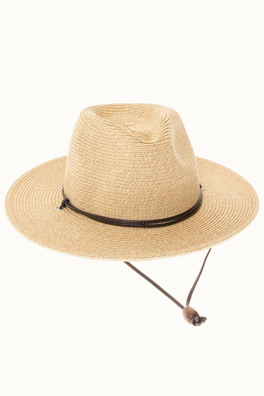 Youth Straw Rancher Hat with Chin Cord