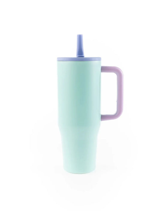 To Go Tumbler Aqua Colorblock 40oz