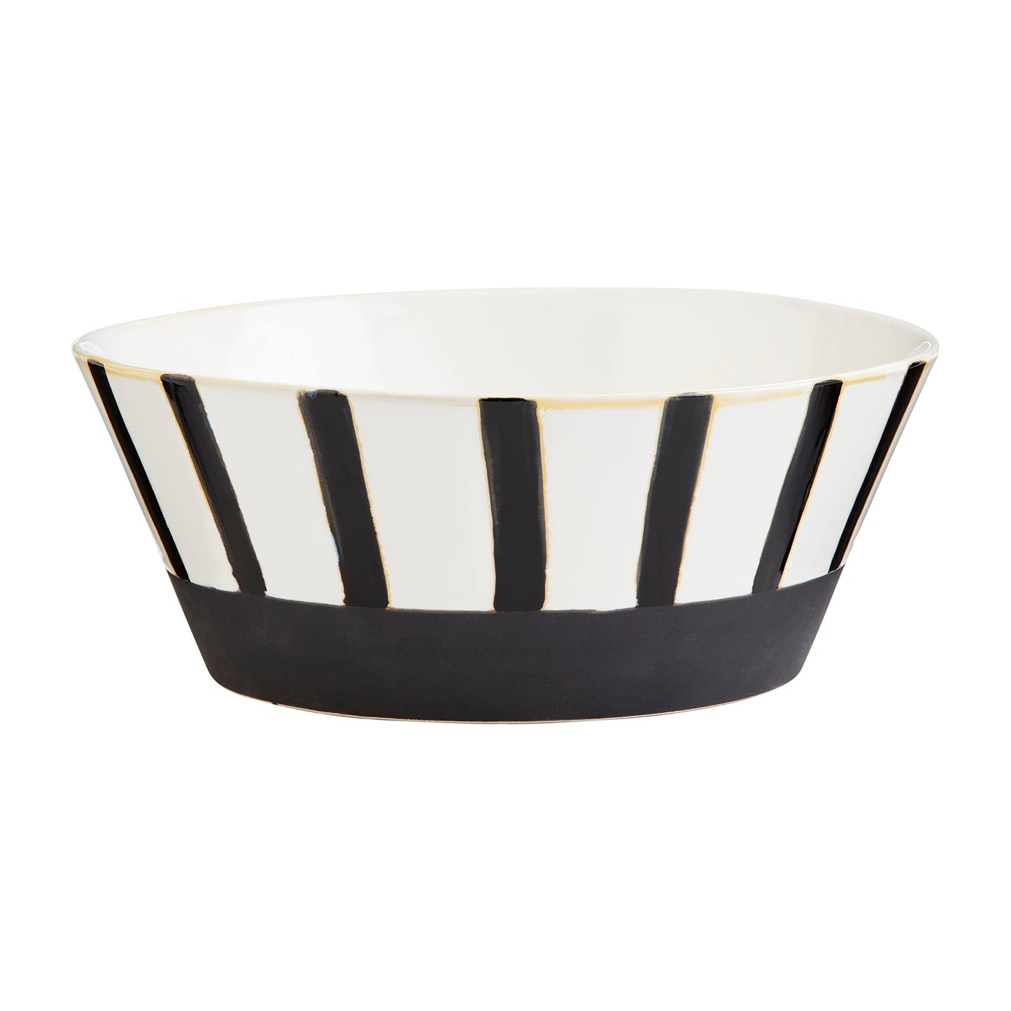 Black and White Stripe Bowl