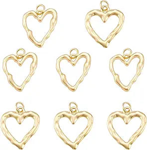 Gold Heart Charm Small