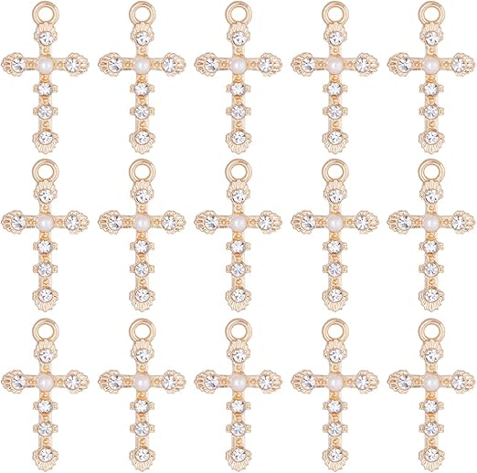 Cross Pendant with Pearl