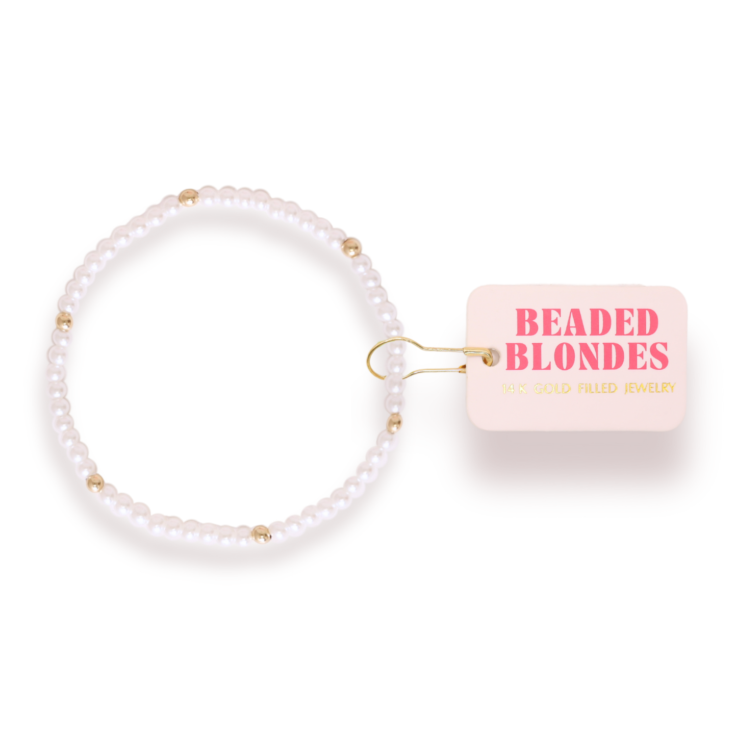 Lilly Pearl Bracelet in Gold: Extended 7.25 Inch