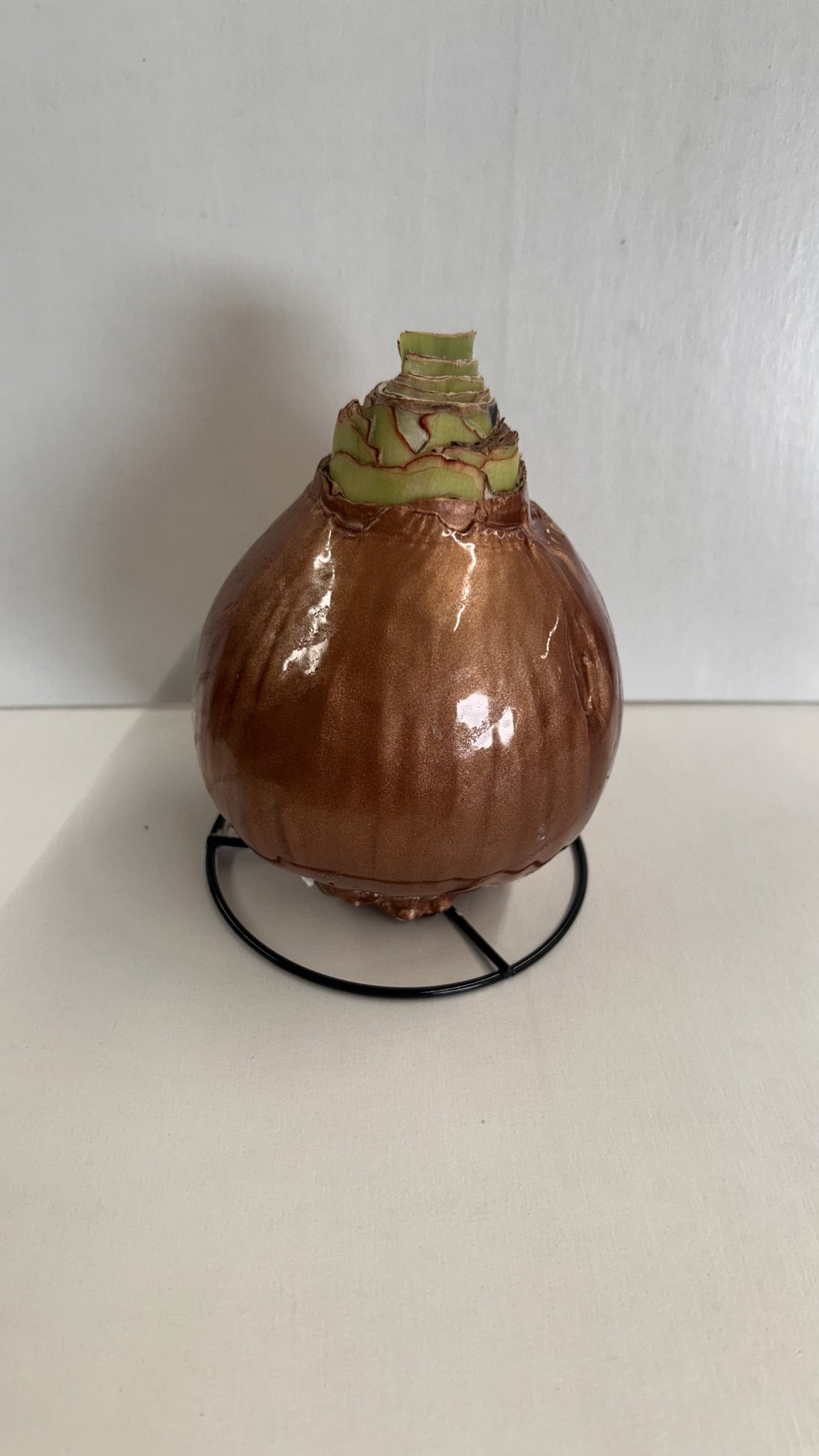 White Flower Teak Lacquer Bulb