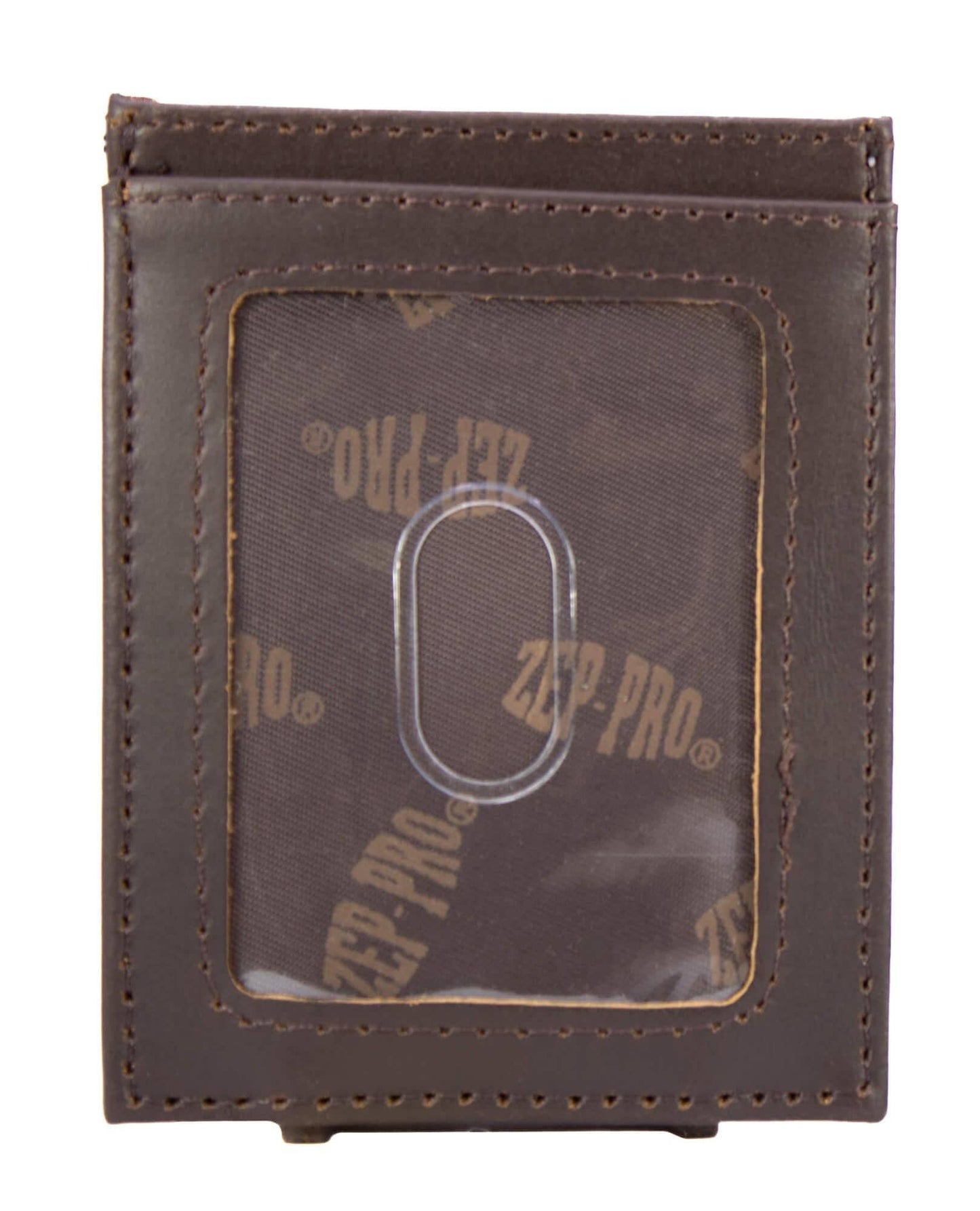 Mallard Men's Magnetic Front Pocket Old School Camo Leather Wallet.: Brown/Tan Camo