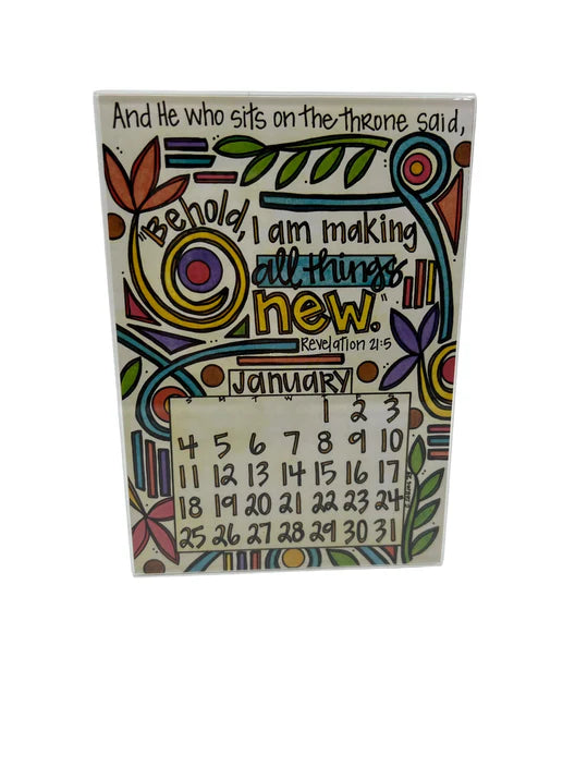 Cary Collins 2026 Calendar in Acrylic Frame