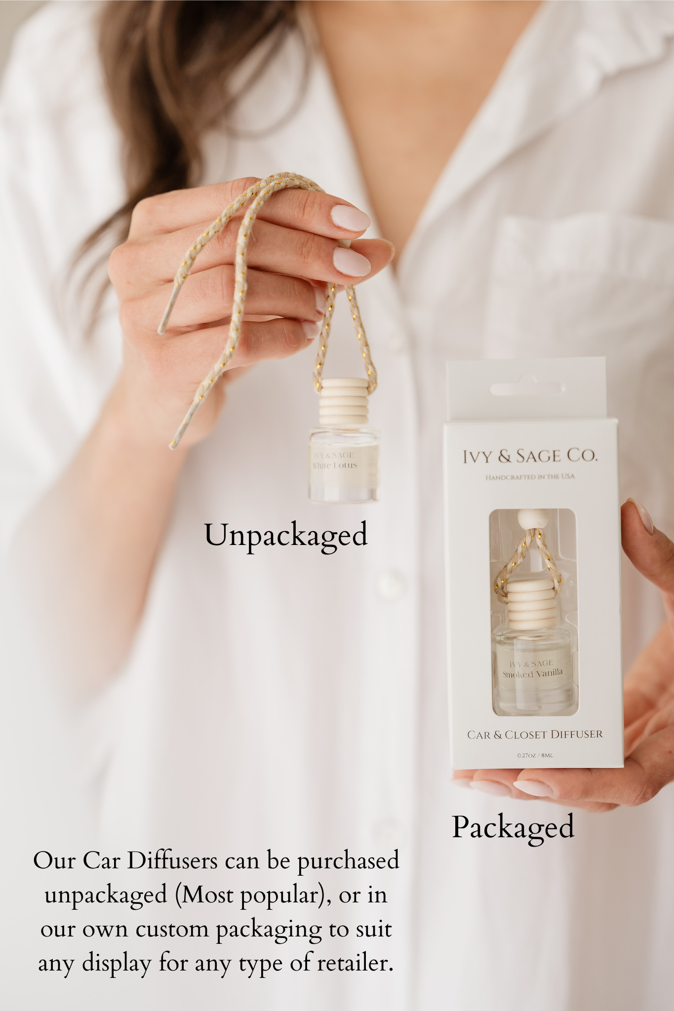 White Tea Car Diffuser – Sweet Floral & Earthy Musk