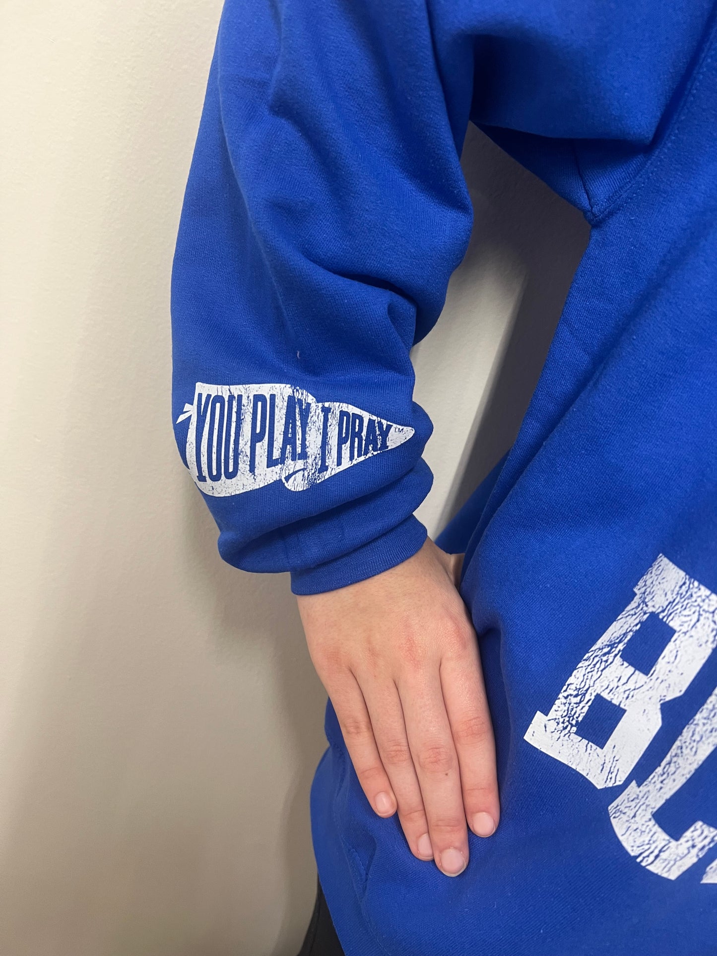 Go Big Blue Open Sweater Cardigan