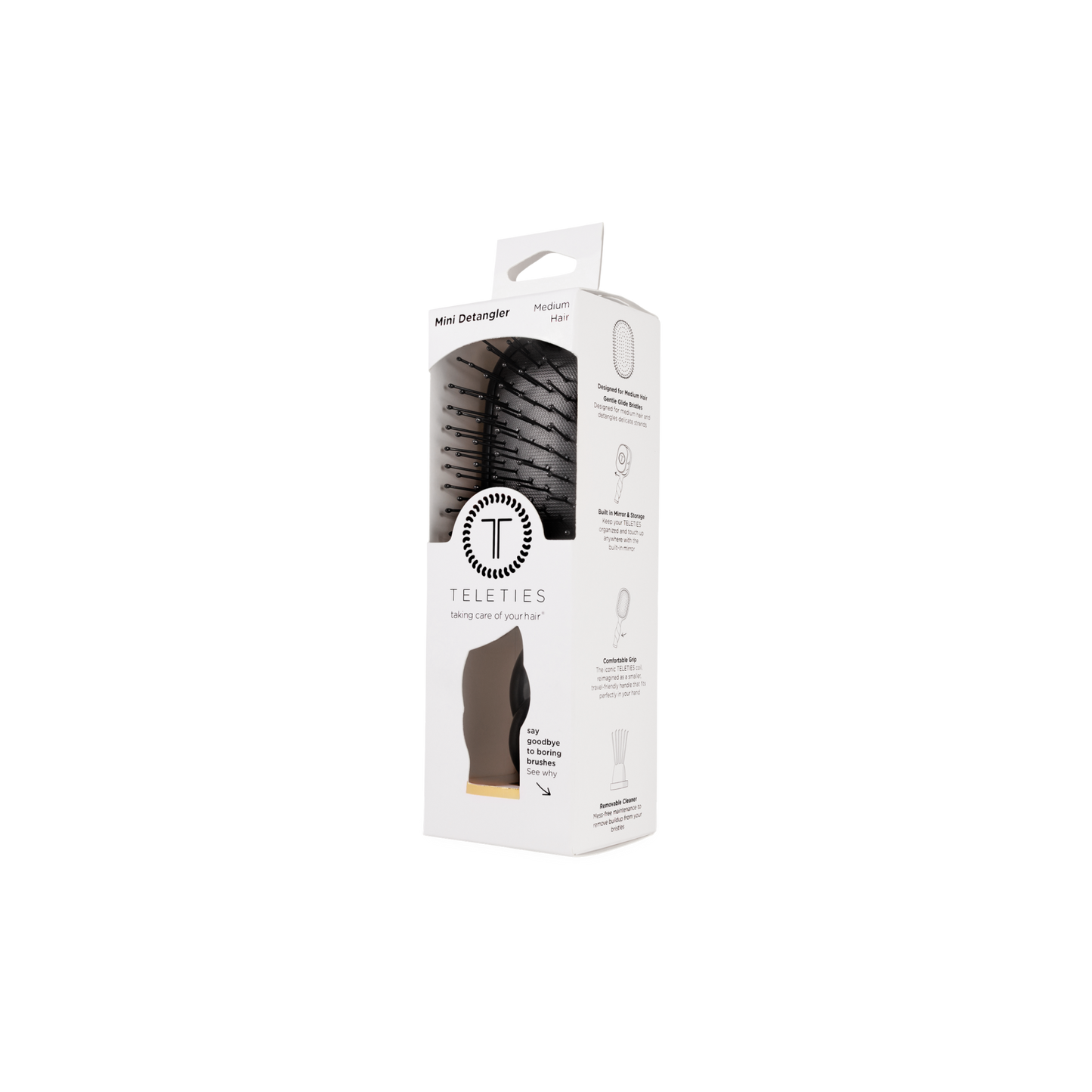 Mini Detangler Brush | Medium | Jet Black