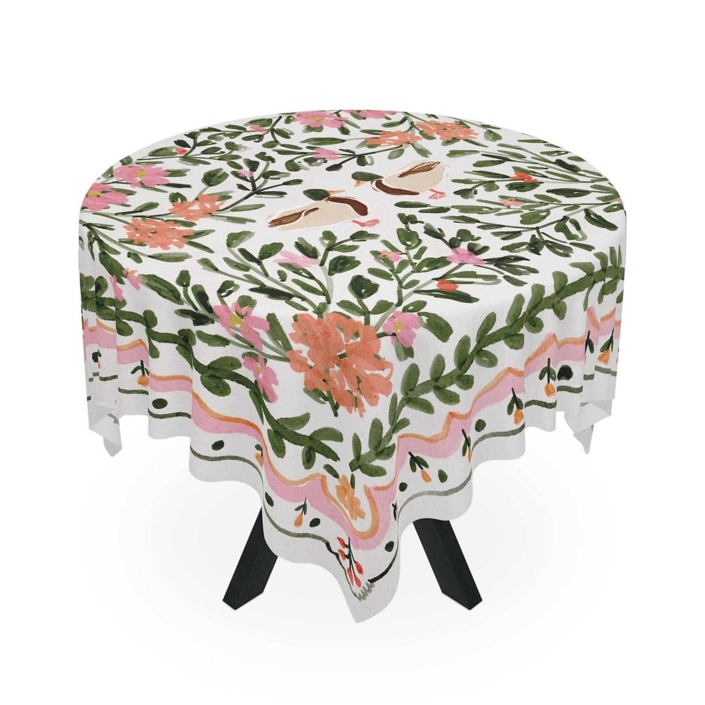 Walk in the Park Square Tablecloth: 55"x55" - Polyester