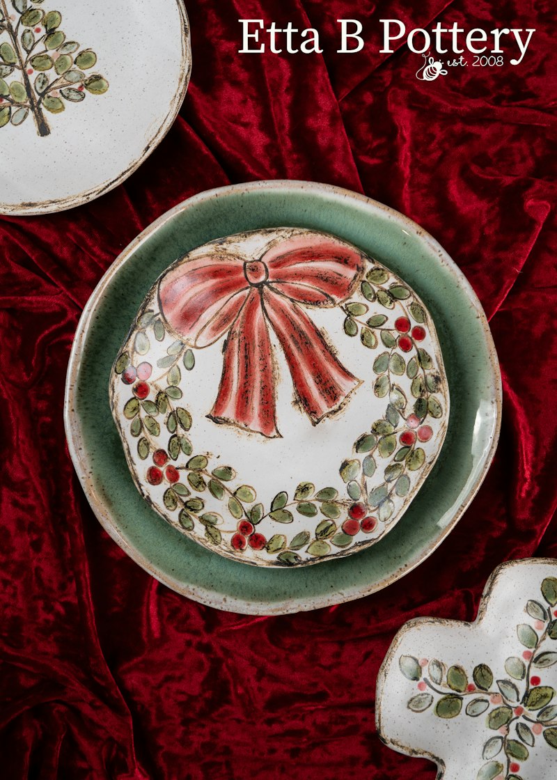 Garland Wreath Coupe Plate