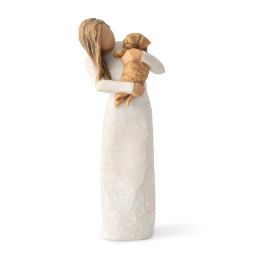 Adorable You (golden dog) Willow Tree Angel