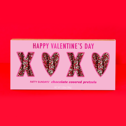 Happy Valentine's Day Gourmet Chocolate Covered Pretzel Gift