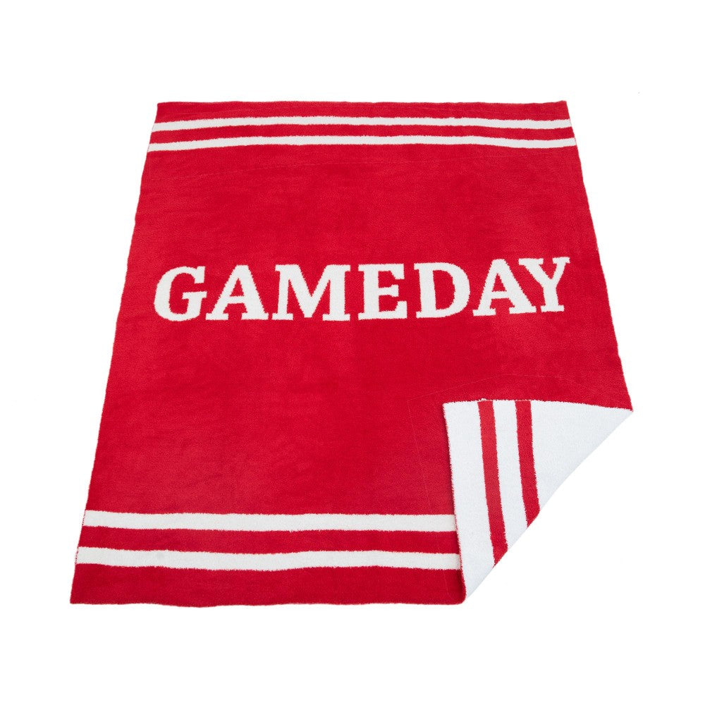Gameday Red Chenille Blanket