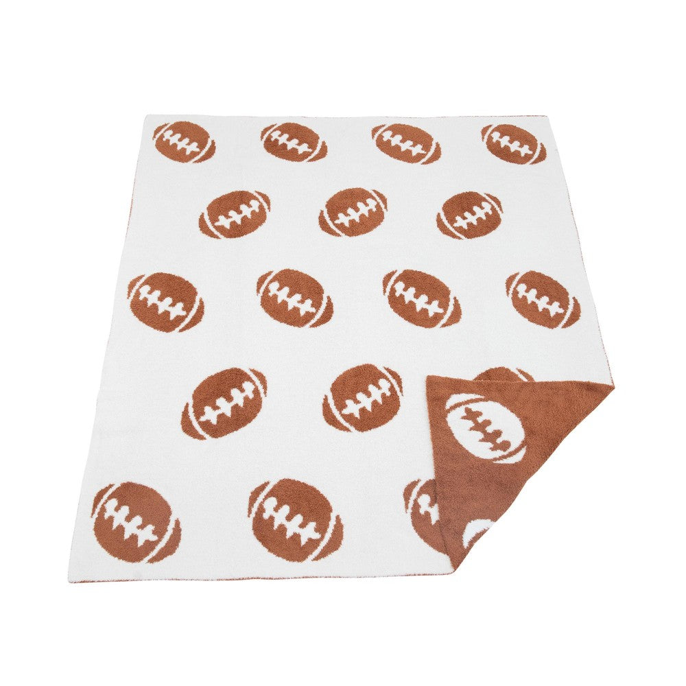 Football Chenille Blanket