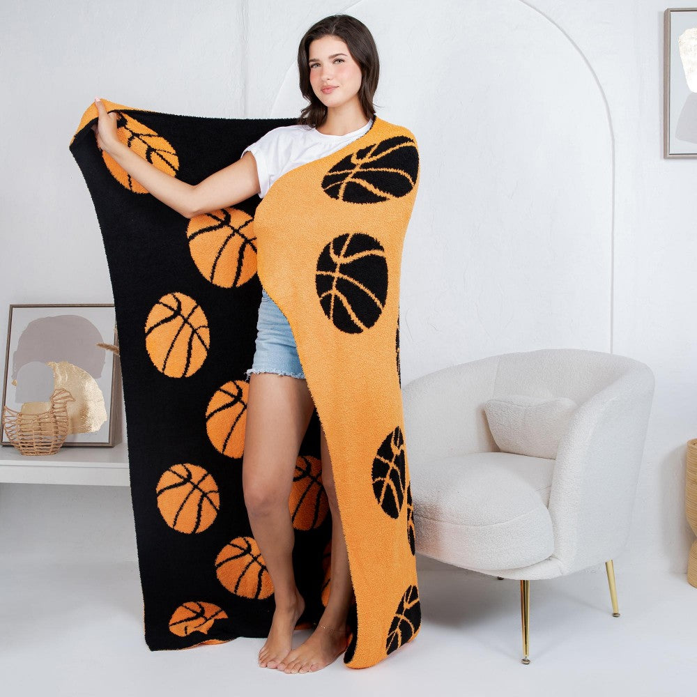 Basketball Chenille Blanket