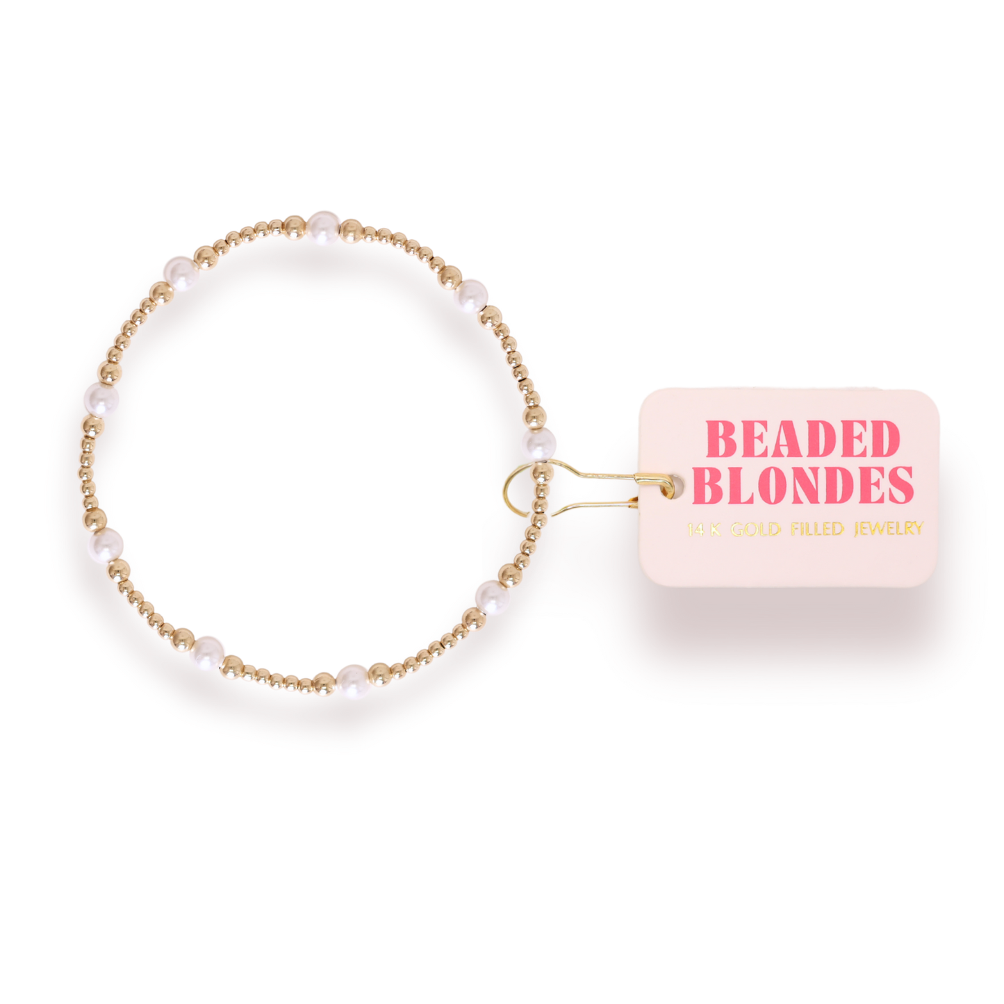 Dainty Sutton Pearl Bracelet in Gold: Standard 6.75 Inch