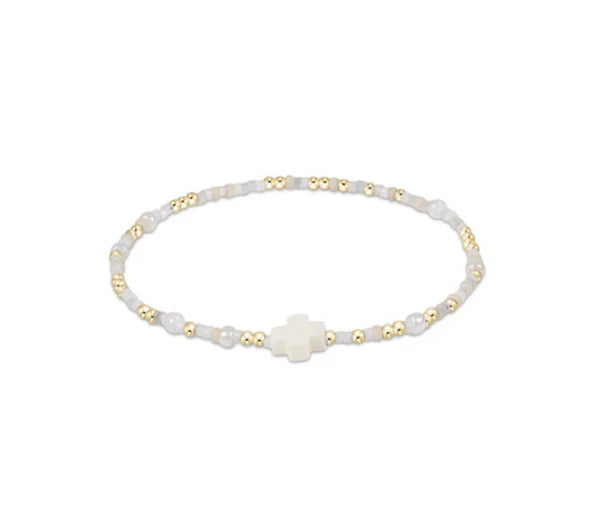 HOPE UNWRITTEN SIGNATURE CROSS BRACELET - CALL ME ON MY SHELLPHONE
