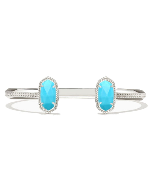 ELTON BRACELET RHODIUM TURQUOISE