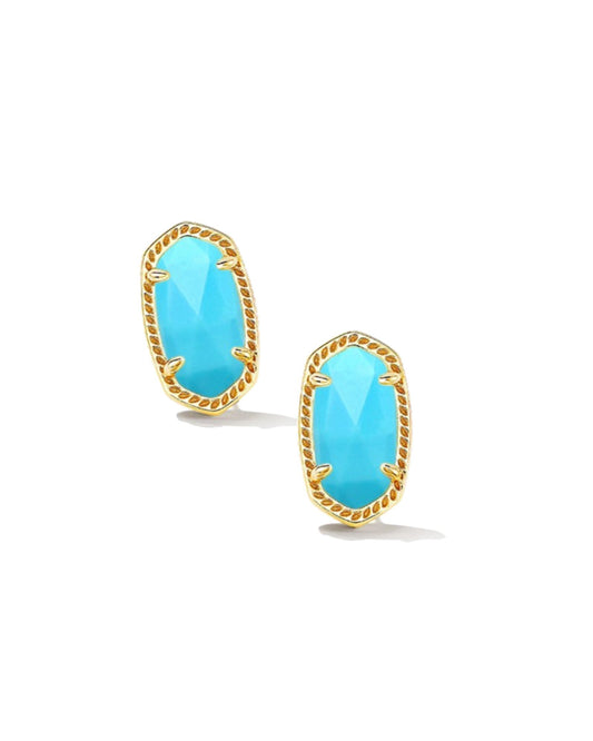 ELLIE EARRING GOLD TURQUOISE