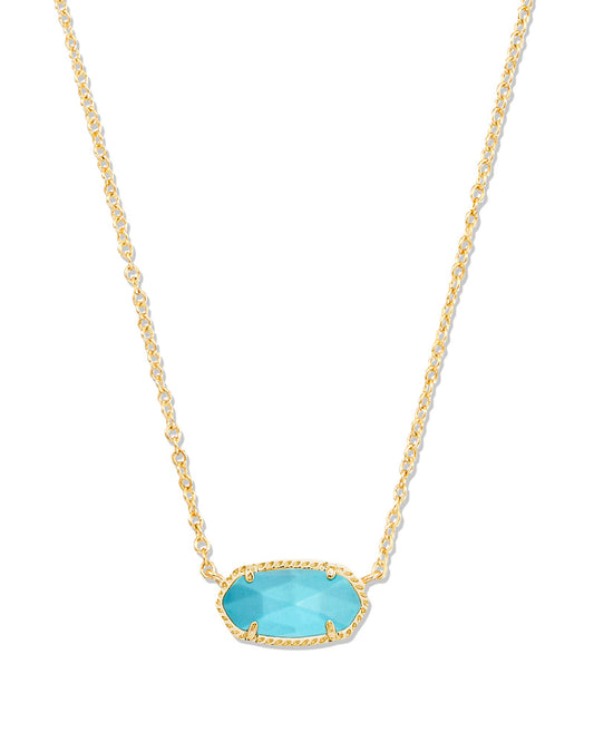 ELISA NECKLACE GOLD TURQUOISE