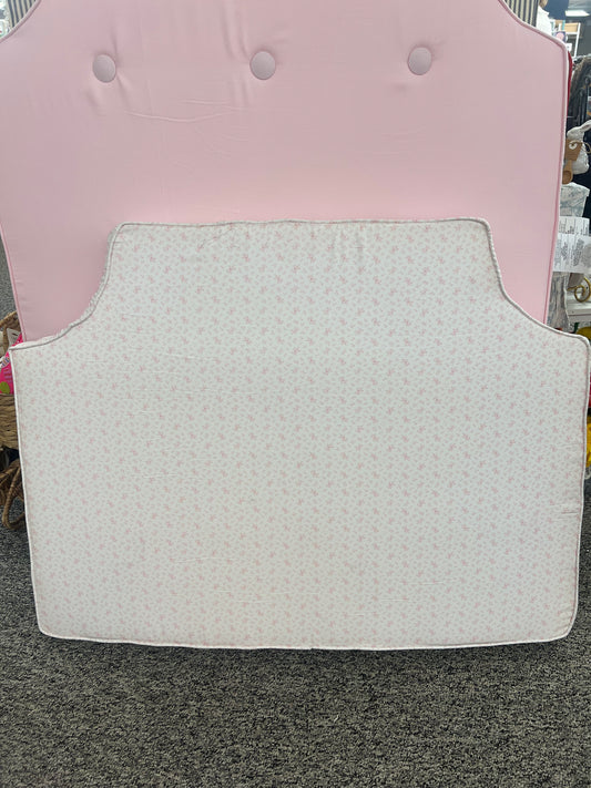 Pillow Headboard Blush Floral Scroll