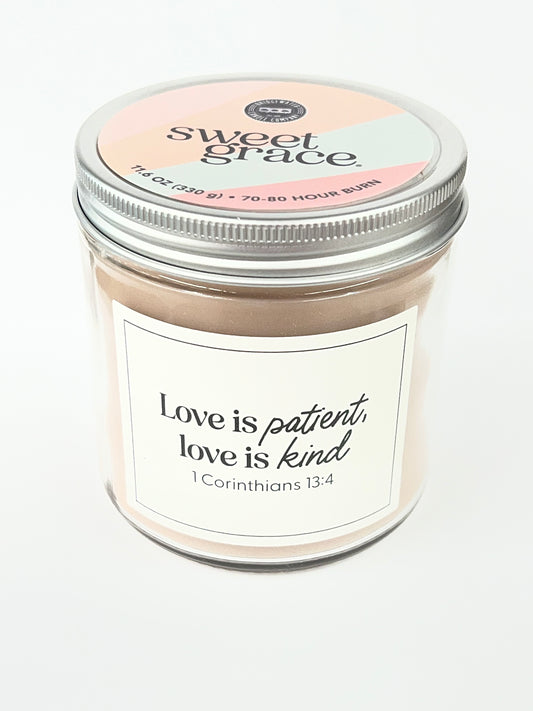 Sweet Grace Statement Jar Candle #053 - 1 Corinthians 13:4