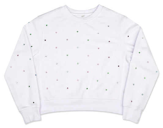 Girls Bejeweled Sweatshirt