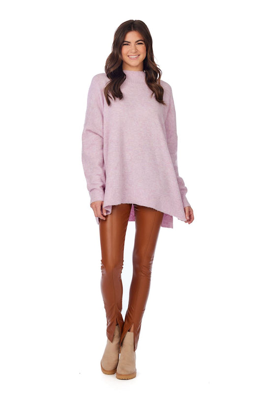 Monica Crew Neck Sweater Lilac