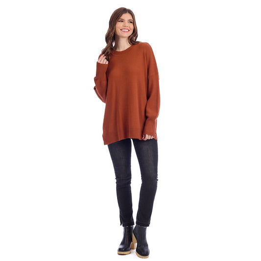 Noralee Button Sweater Rust