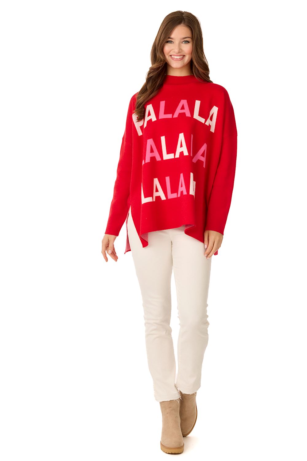 Red Holiday Jacquard Sweater