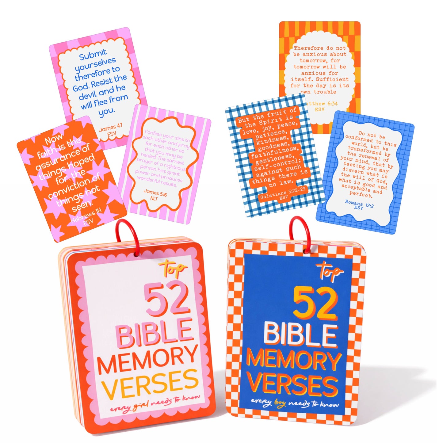 Kids Bible Memory Cards Boy