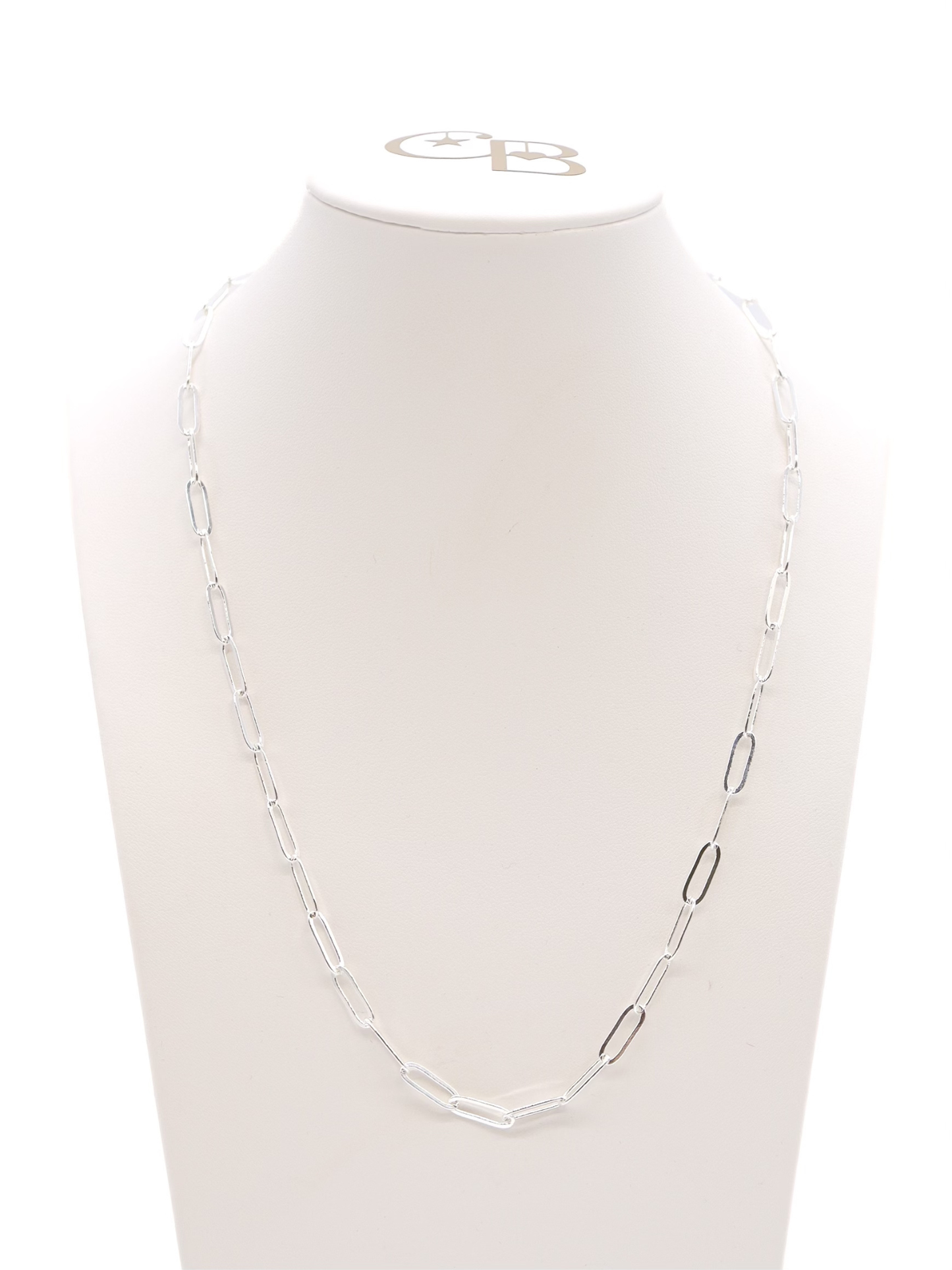 Silver Ashley Necklace: 18"