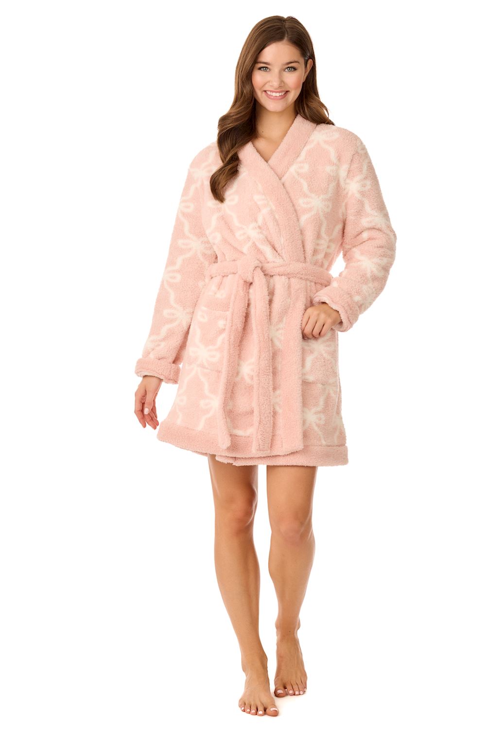 Blush Bow Robe