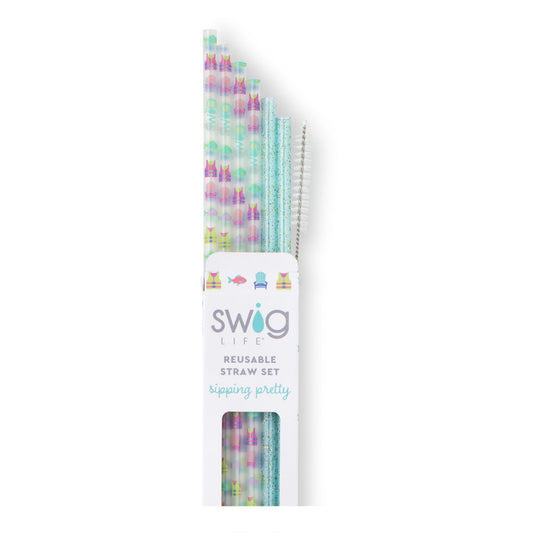 Reusable Straw Set Lake Girl