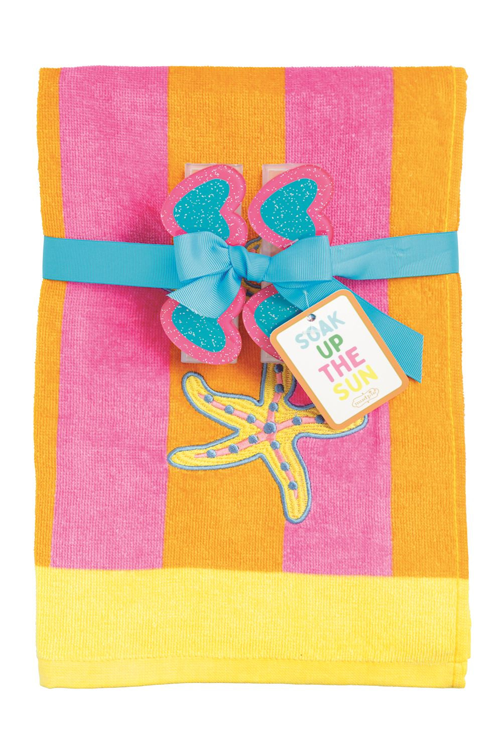 Orange Terry Cloth Towel Set