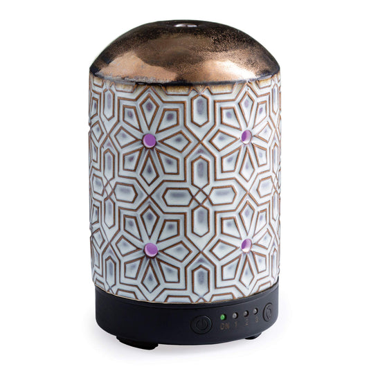 Essential Oil Diffuser in Bronze Geometric