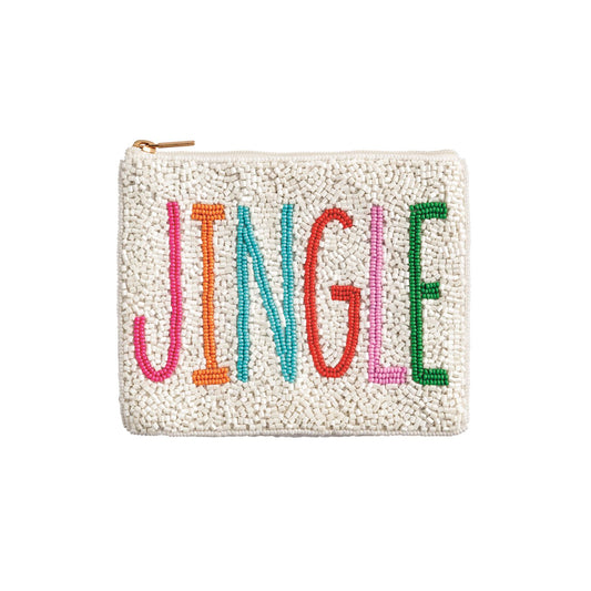 White Jingle Beaded Case