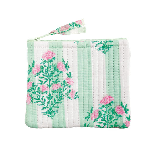 Dahlia Green Block Print Small Case