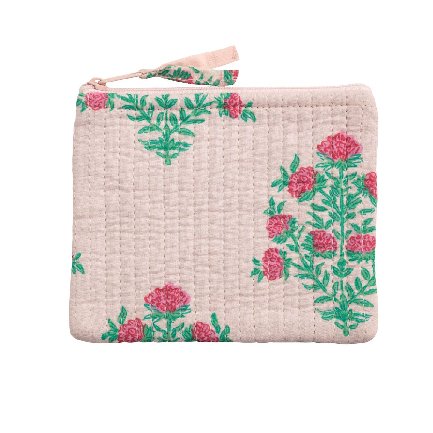 Dahlia Pink Block Print Small Case