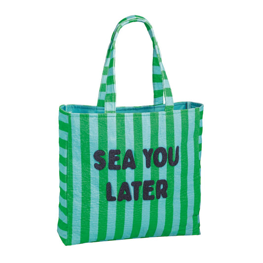 Green Terry Cloth Tote