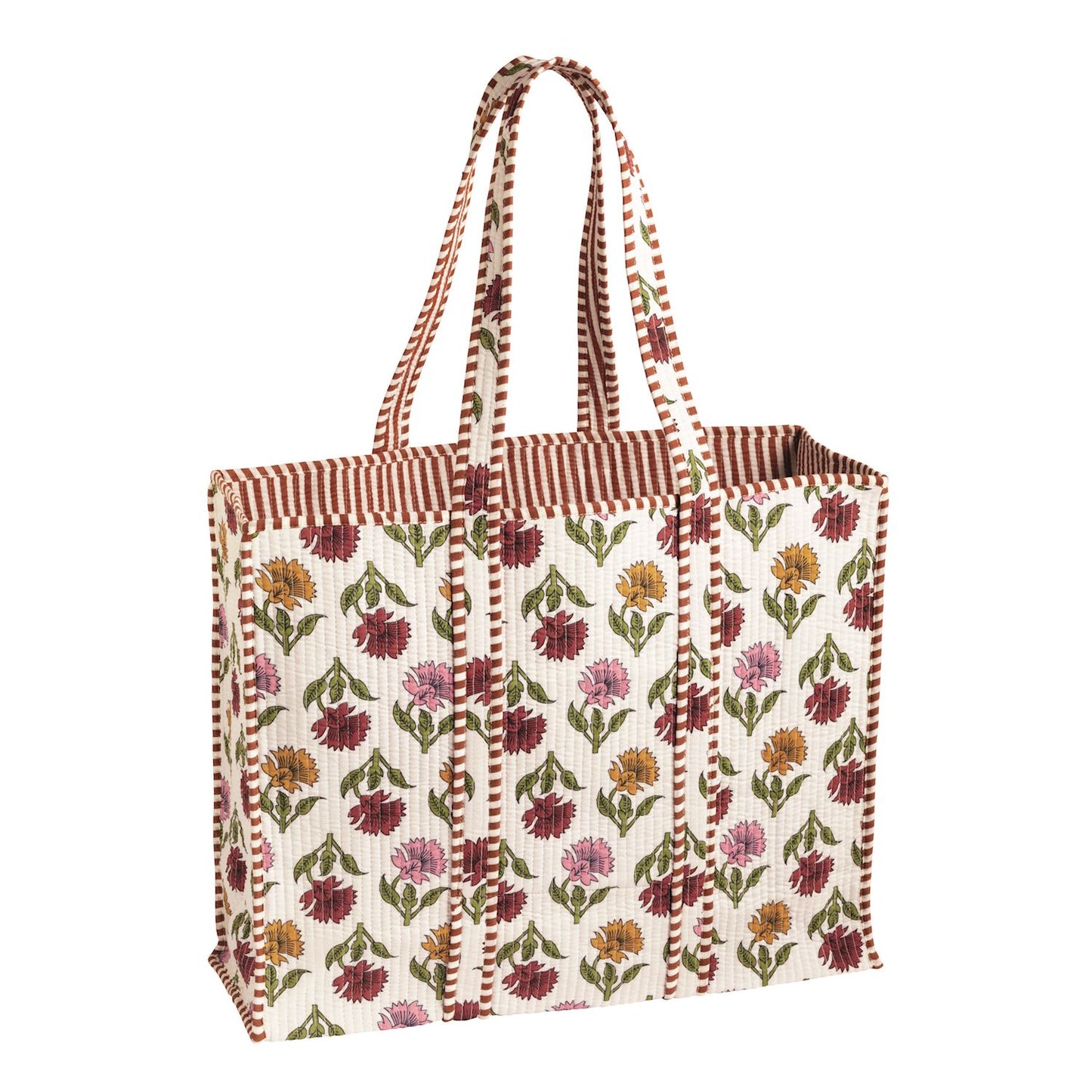 Multi Harvest Block Print Tote