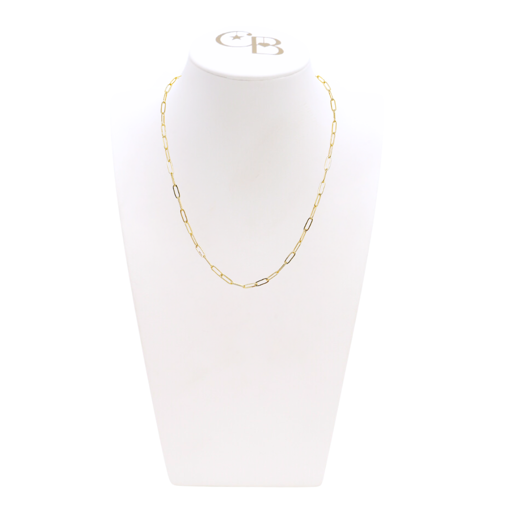 Gold Ashley (Flat) Necklace: 16"