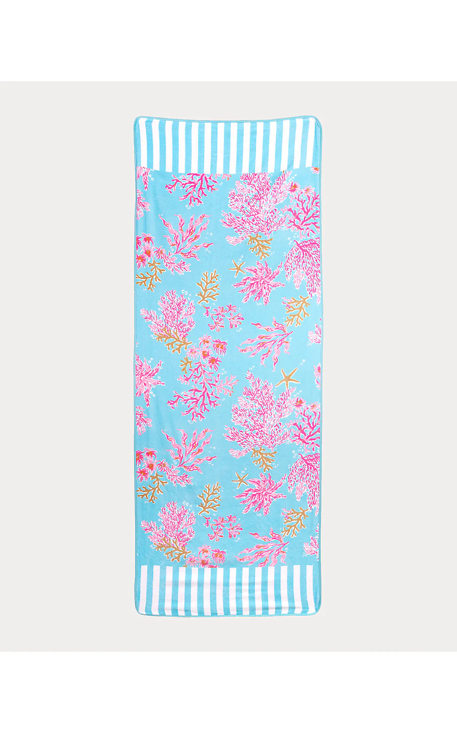 Beach Lounger Towel Royal Coral