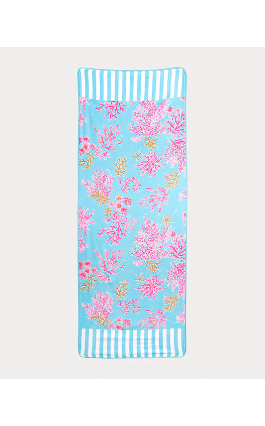Beach Lounger Towel Royal Coral
